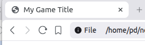 Browser tab showing My Game Title