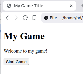 Final HTML page result